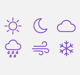 Obraz premium weather icons set
