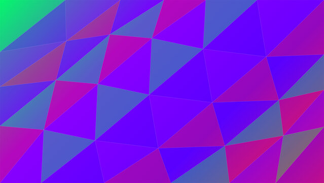 Abstract geometric shapes with vibrant purple and blue colors illustration
