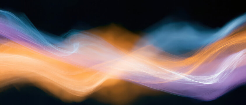 ethereal abstract aurora swirl blending teal violet peach smoke for wellness branding web design advertising backdrop evoking calm dreamy atmospheric digital art texture
