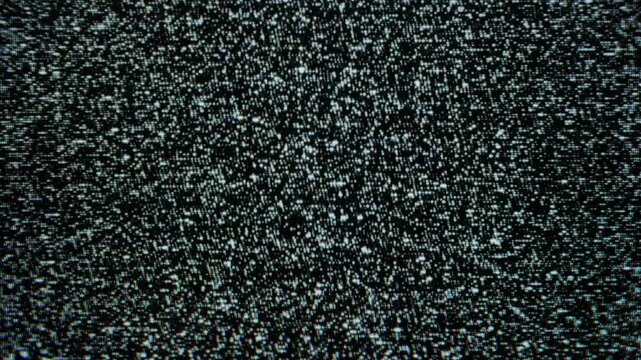 Television interference noise. Analog TV