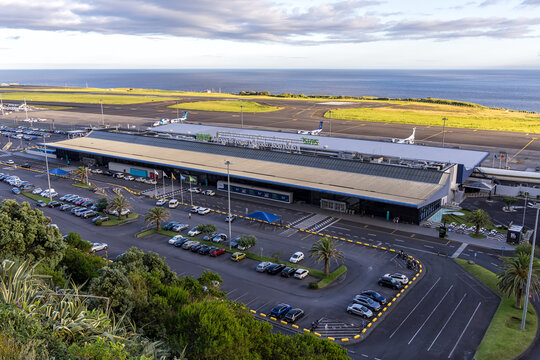 Ponta Delgada Airport Aeroporto Terminal in Portugal