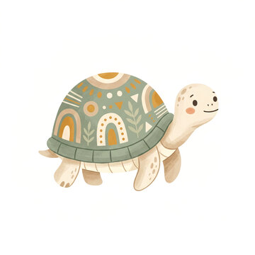 Children's cartoon turtle decorative shell Scandinavian style