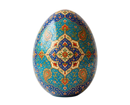 Nowruz Haft-Seen Table Item - Painted Egg, Isolated PNG