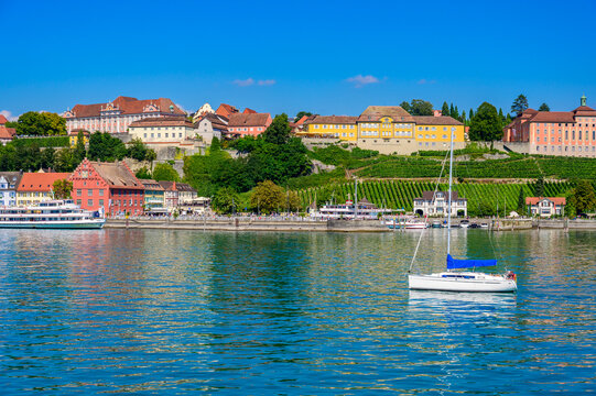 Historic Meersburg on Lake Constance, travel destination in Germany