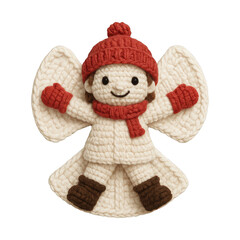 Naklejka premium PNG Cute knitted angel illustration.