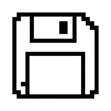 PNG Retro floppy disk icon illustration.