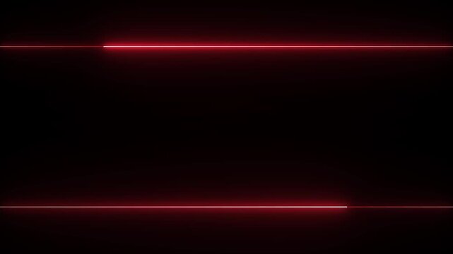 Neon line on black background 