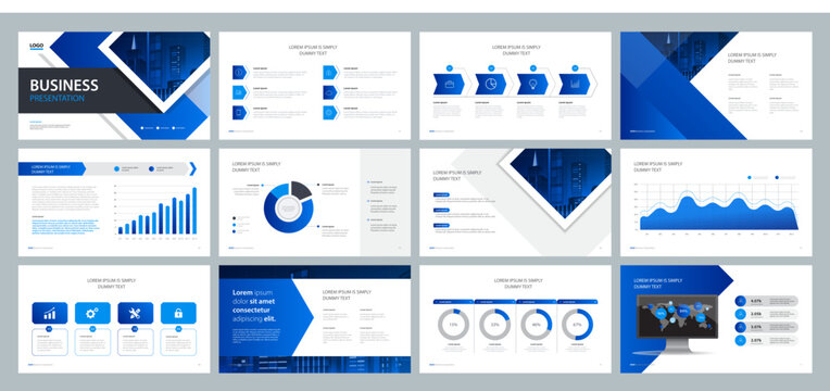 creative business presentation design template and page layout design for brochure, book, magazine, annual report and company profile, with info graphic elements graph and chart design concept