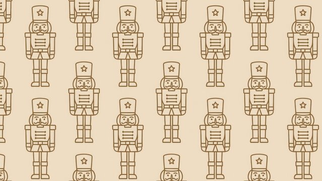 Vintage robot pattern wallpaper