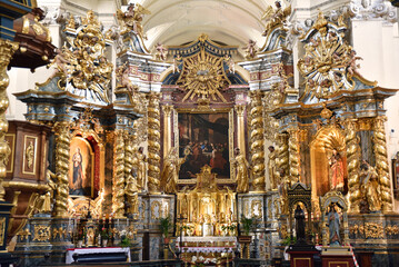 Obraz premium Autel baroque à Cracovie. Pologne