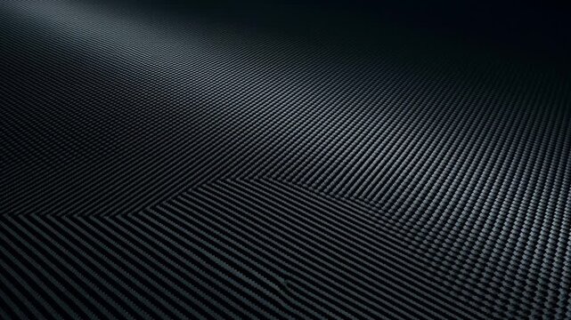dark woven texture with angular chevron pattern on flat black surface