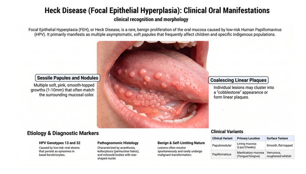 Heck Disease (Focal Epithelial Hyperplasia): Clinical Oral Manifestations