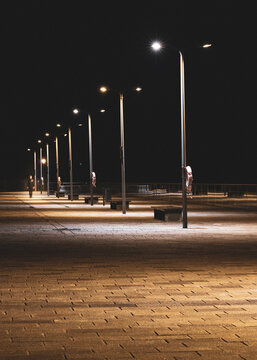 The Royal William Yard In Plymouth At Night