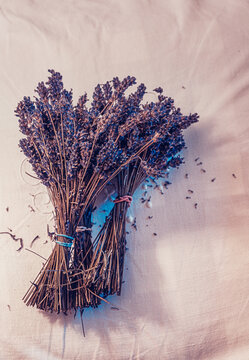 Bunches Of Dried Lavender