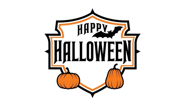 Celebrate the spooky season with this delightful halloween typography featuring pumpkins bats and a festive classic design for all your autumnal needs