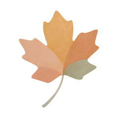 Naklejka premium PNG Abstract autumn leaf illustration