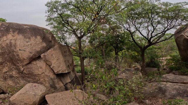 Mama Bhagne Pahar Natural Granite Rock Formation in Birbhum West Bengal