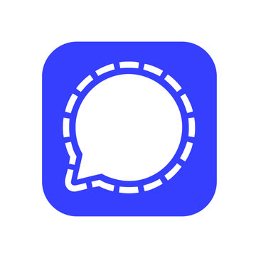 Signal private messenger icon svg