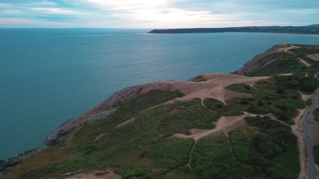 Gover Peninsula coast - area of the three cliffs bay