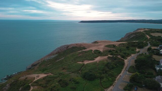 Gover Peninsula coast - area of the three cliffs bay