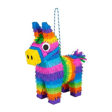 Vibrant donkey pinata for fiesta celebrations