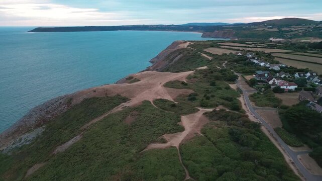 Gover Peninsula coast - area of the three cliffs bay