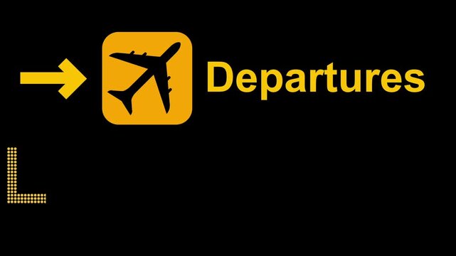 Istanbul departures flight information on airport display