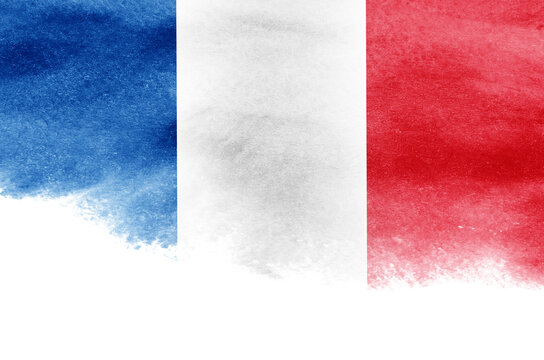 Grunge flag of France background