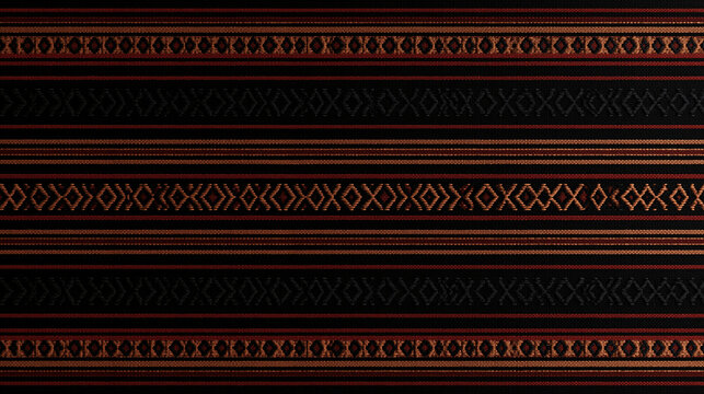 Traditional Ethnic Pattern Woven Fabric Texture Background