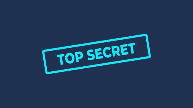 Vintage top secret file folder concept. Motion graphics of document idea on the black background. Animation of 4k video. 