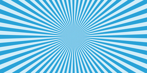 Obraz premium A radiating pattern of light blue and white rays emanates from a central point, creating a dynamic and abstract burst of energy.