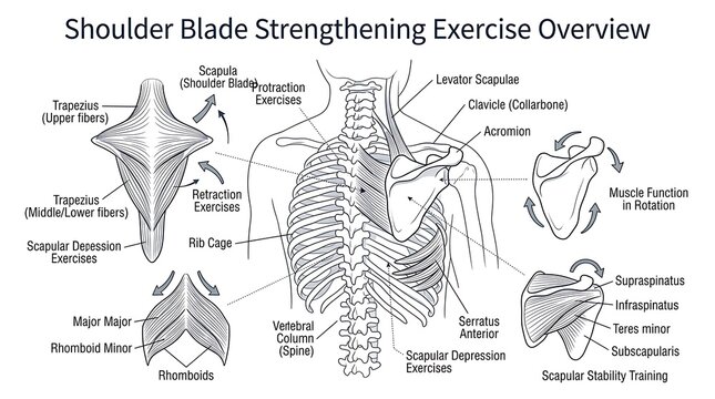 Shoulder Blade Anatomy and Scapular Strengthening Exercise Guide
