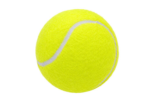 Tennis ball isolated on white background