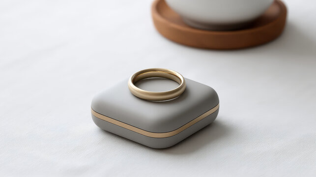 Smart wearable tech rings for health monitoring with sleek design and modern style in compact case enhancing daily wellness and comfort