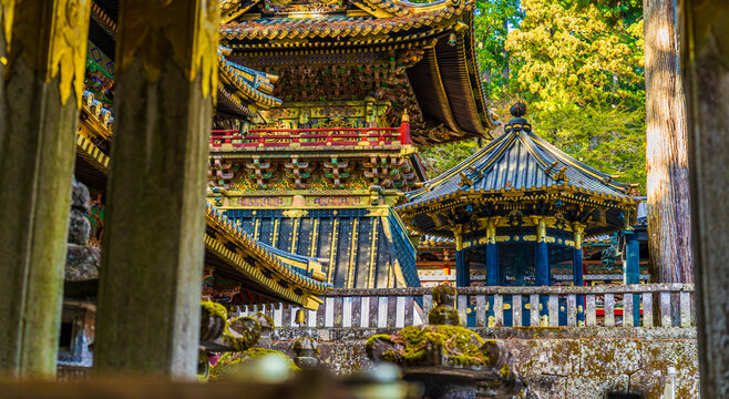 At Toshogu shrine, Nikko (Tochigi Prefecture, Kansai region, Honshu, Japan)