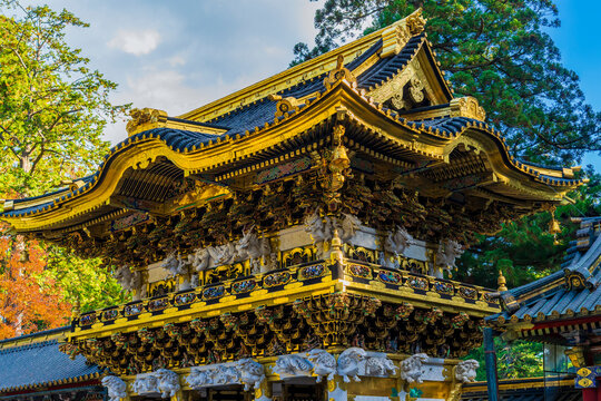 At Toshogu shrine, Nikko (Tochigi Prefecture, Kansai region, Honshu, Japan)
