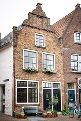 Naklejka premium Historisch stadsbeeld van Deventer aan de IJssel, Overijssel