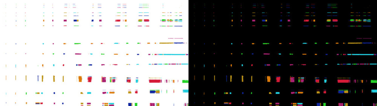 Abstract digital glitch texture with horizontal data corruption and pixelated noise effect
