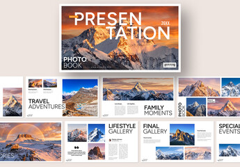 Minimalist Photo Book Presentation Template