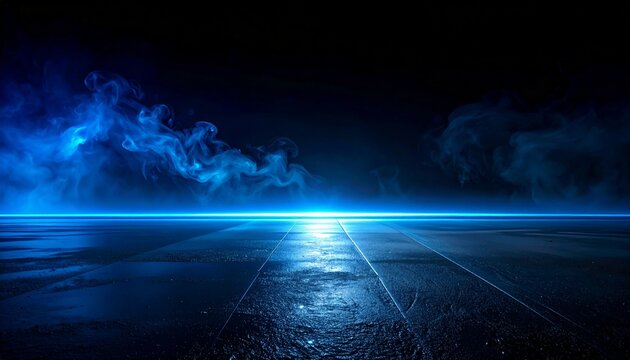 Premium Cinematic Abstract Background in Deep Black and Midnight Blue