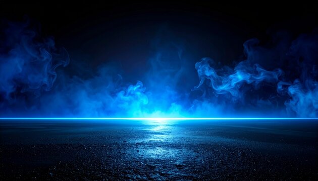 Premium Cinematic Abstract Background in Deep Black and Midnight Blue