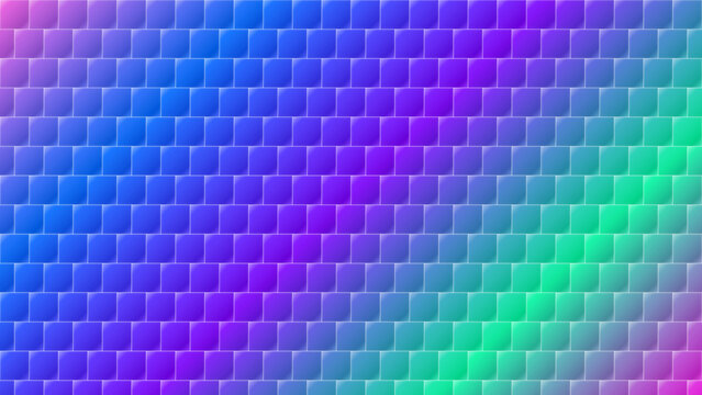 Abstract geometric pattern design with blue green purple color blocks