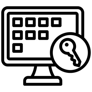 Keyword lineal style icon