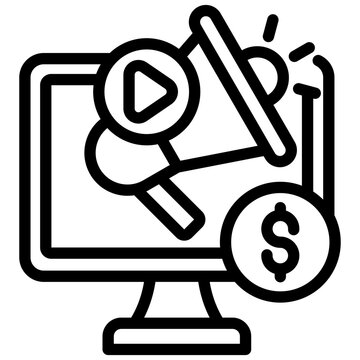 Ads lineal style icon