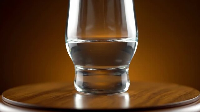 Hungarian apricot palinka drink in crystal glass