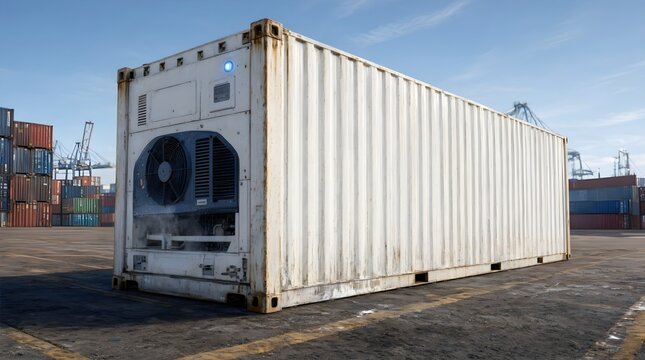 Refrigerated shipping container for global cold chain logistics and commerce