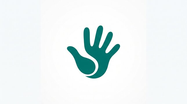 Handprint Logo Symbolizing Care