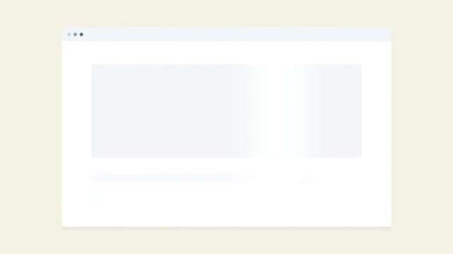 A minimalist abstract illustration of a web browser window with placeholder content, representing a generic user interface.