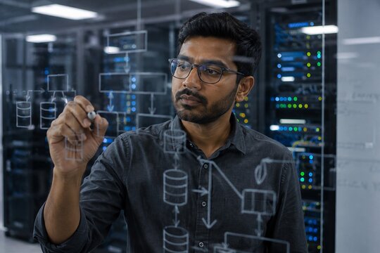 IT Engineer Designing Data Structure