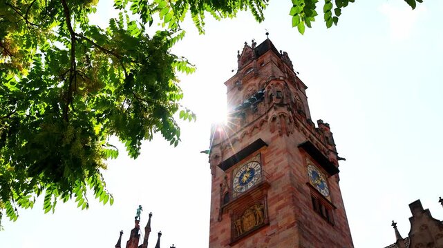 the famous town hall of saarbruecken germany 4k video